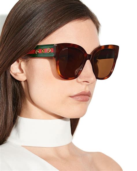 lady with gucci sunglasses|authentic gucci sunglasses women.